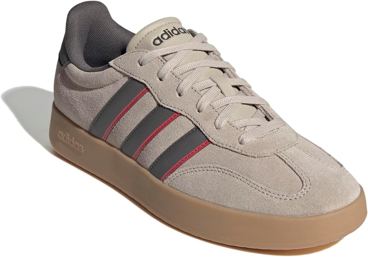 Мужские модные кроссовки Adidas Barreda, красный/бежевый/угольный — фото 4