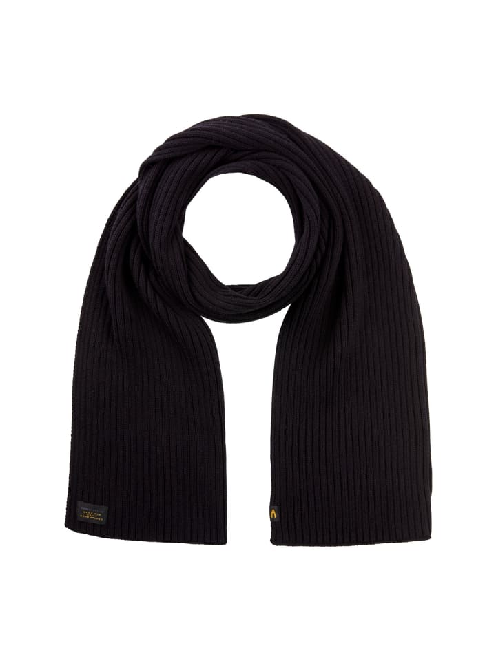 

Черный шарф из смесовой хлопковой ткани Camel Active