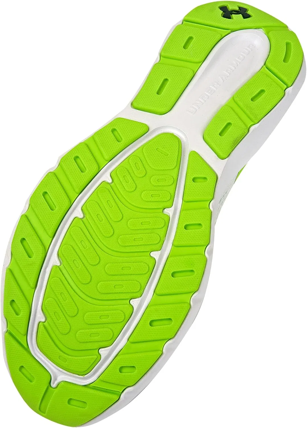 Мужские кроссовки Under Armour Charged Rogue 5 Runners, White Black Hyper Green — фото 4