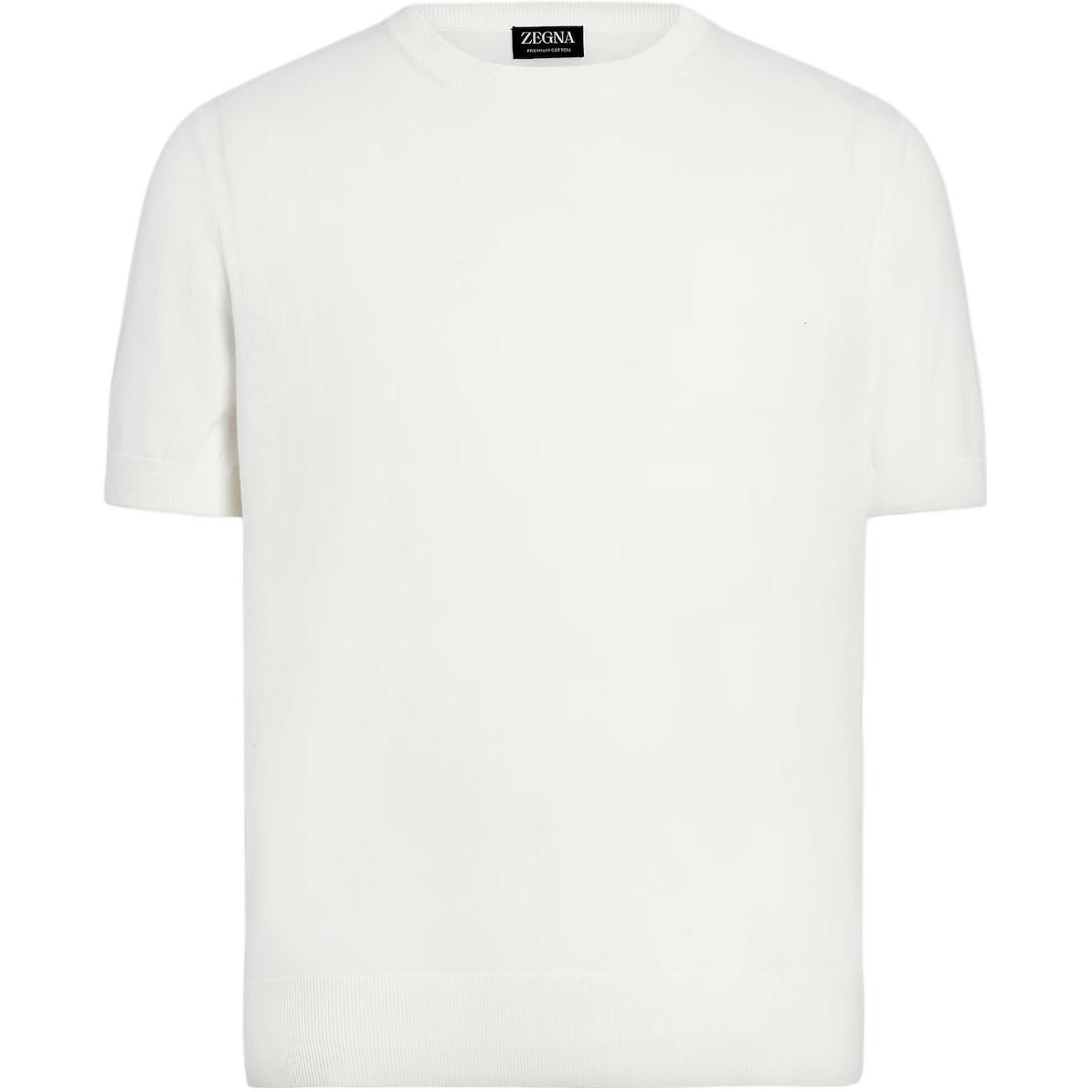 

Футболка из хлопка Zegna с круглым вырезом Ermenegildo Zegna, белый