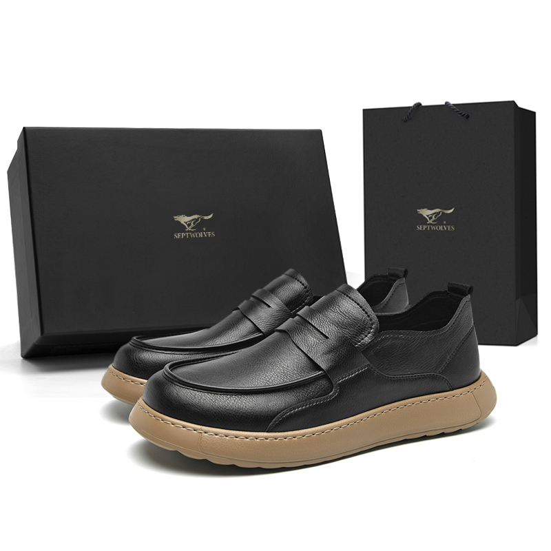

Низкие мужские кроссовки SEPTWOLVES, Black (Standard Leather Shoe Size)