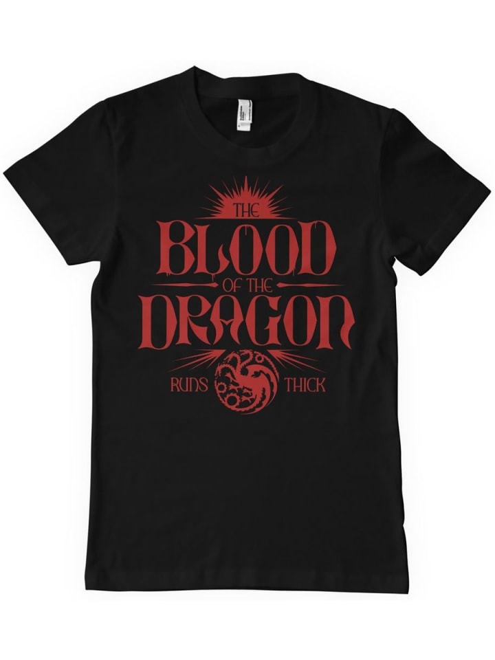 

Футболка Blood Of The Dragon Runs Thick T-Shirt House Of The Dragon, черный