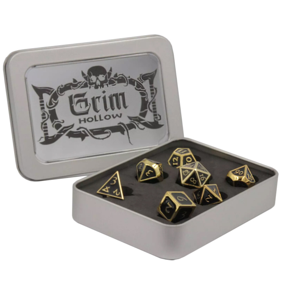 

Ролевая игра Ghostfire Gaming Grim Hollow: Metallic Dice (7) (D&D 5E Compatible)