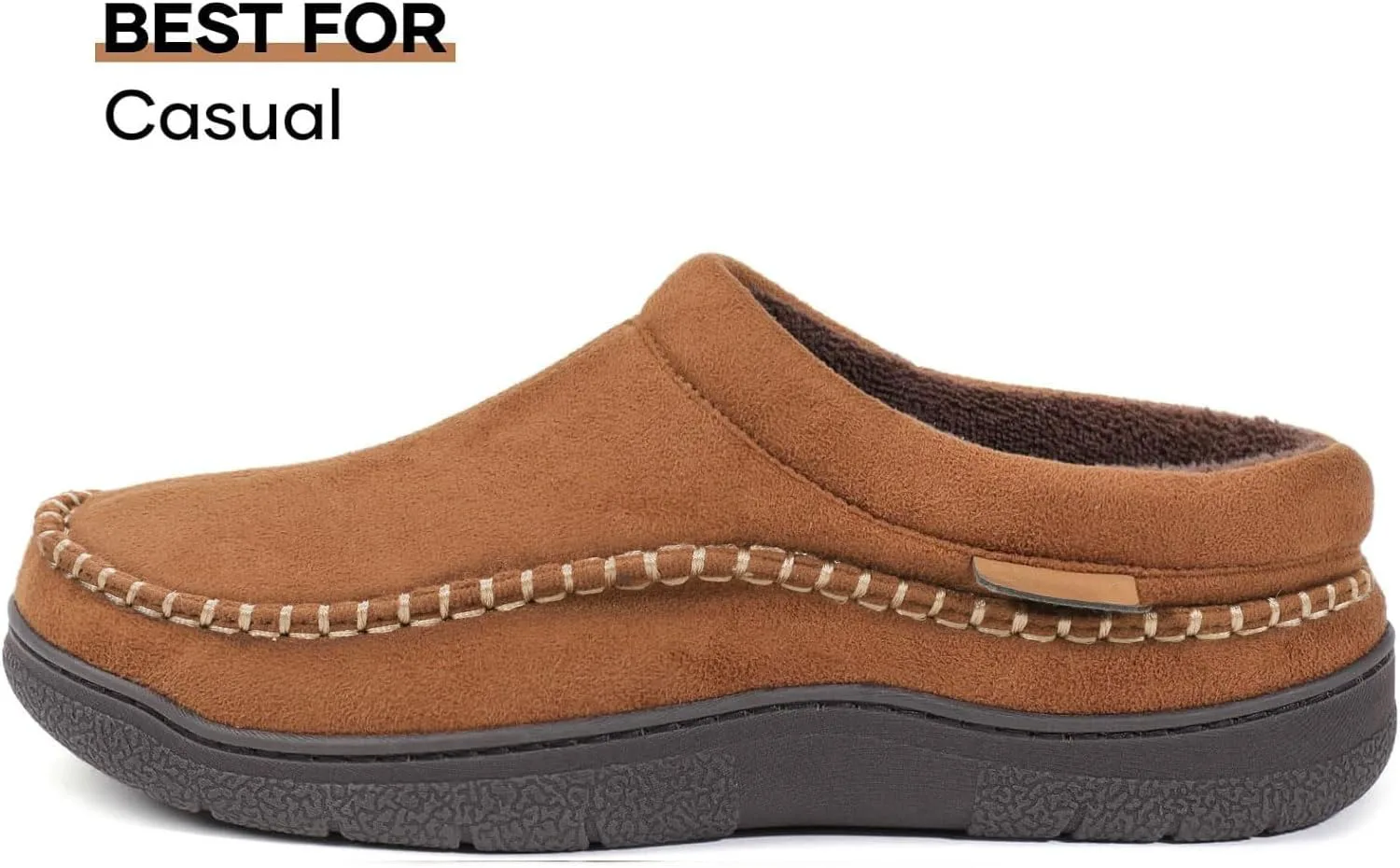 

Мужские мокасины-тапочки Zigzagger без застежек, теплые пушистые удобные домашние тапочки для дома и улицы, широкие пушистые лоферы-тапочки