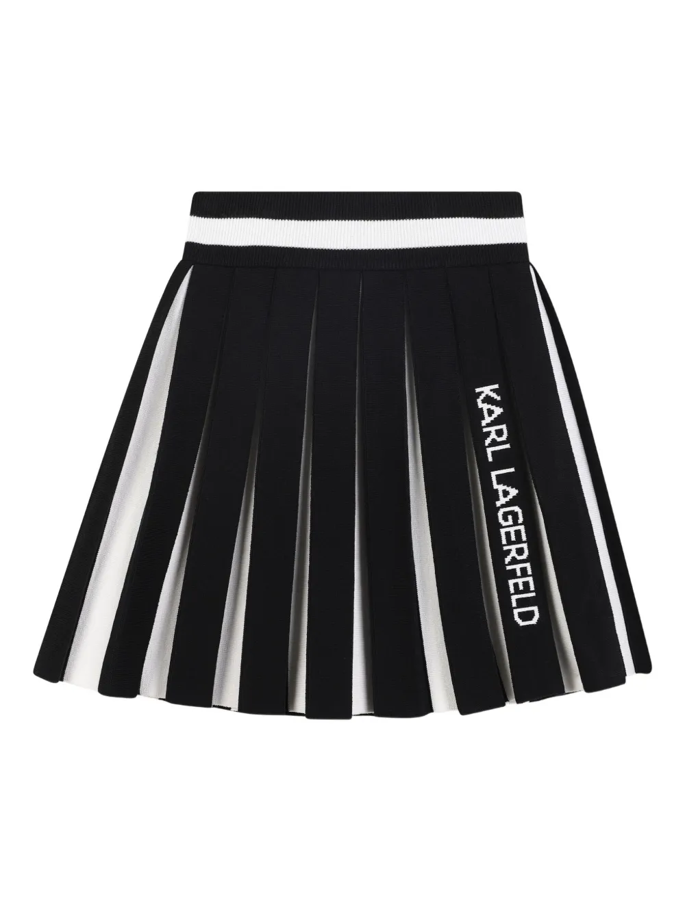 

Плиссированная мини-юбка KARL LAGERFELD KIDS, черный