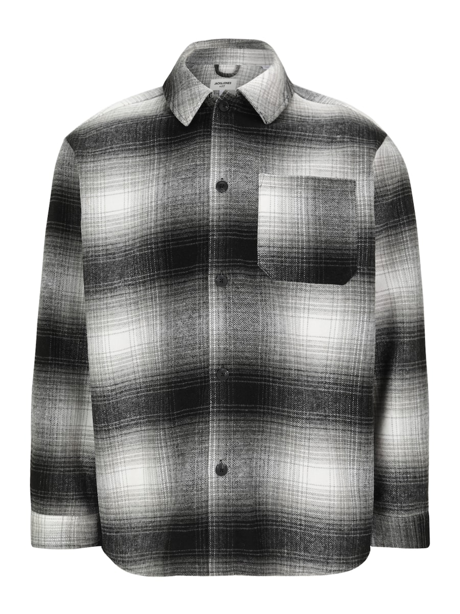 

Рубашка на пуговицах Comfort fit Jack & Jones Plus JJZAC, черный