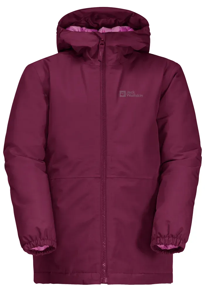 

Зимняя куртка Jack Wolfskin "BERGLAND JACKET K", с капюшоном, красный
