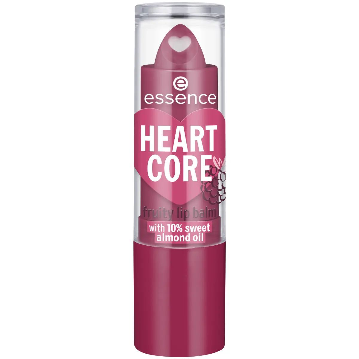 

Бальзам для губ Essence Heart Core Fruity Lip Balm, 05 Bold Blackberry