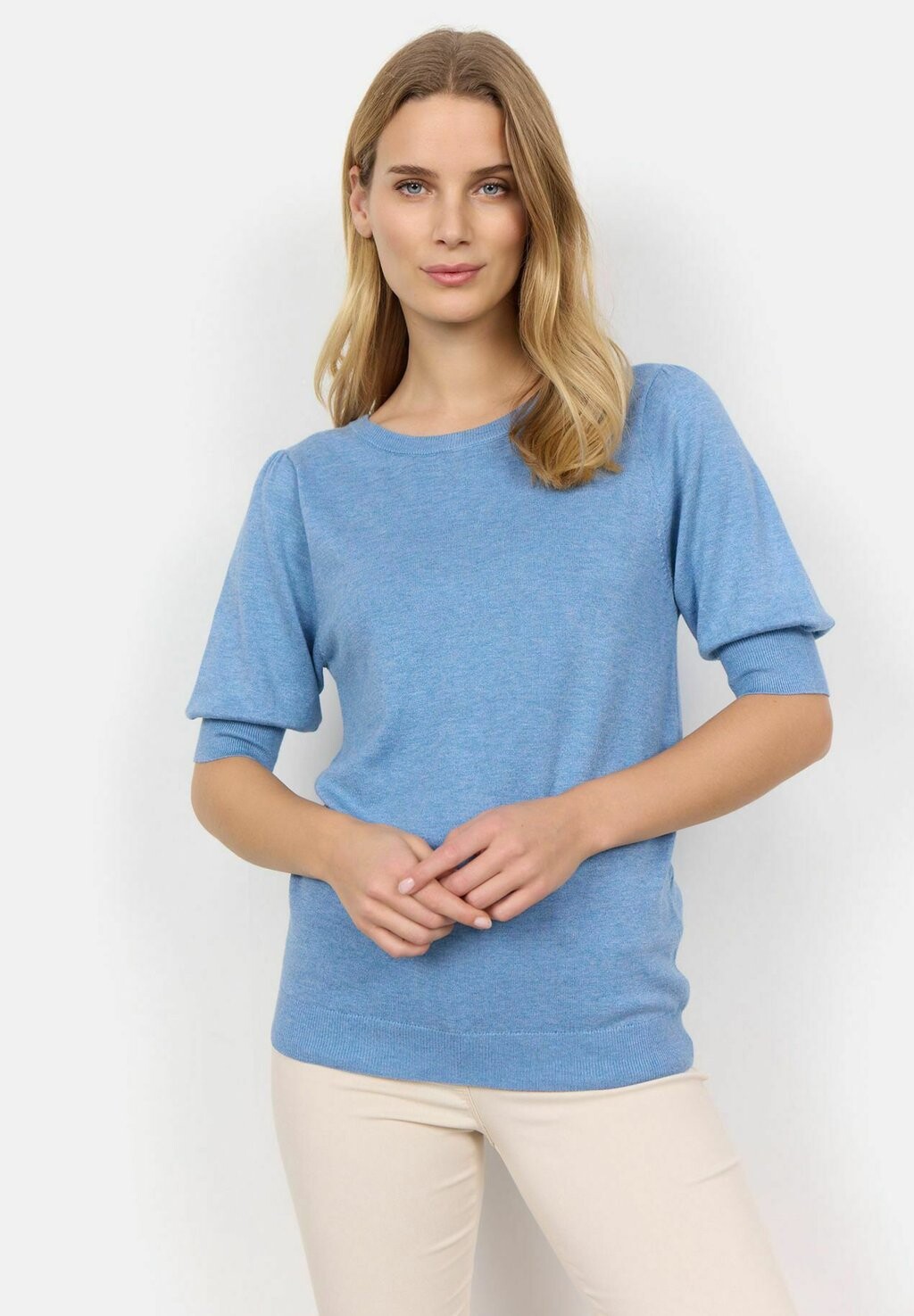 

Футболка базовая DOLLIE Soyaconcept, цвет crystal blue melange