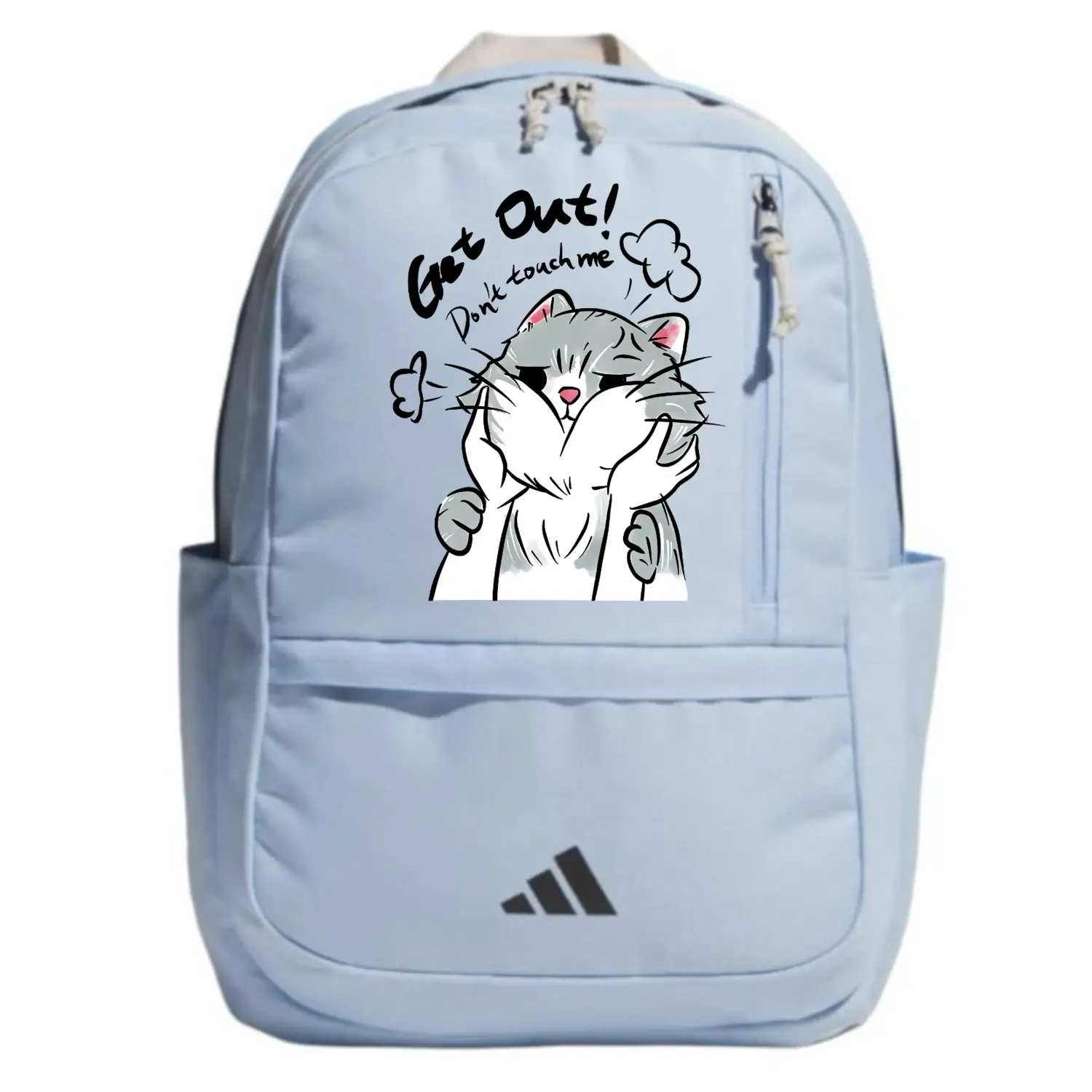 

Adidas Тканевый рюкзак унисекс глянцевый синий, Cute Cat