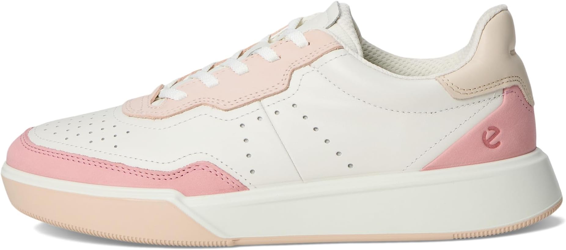 Кроссовки ECCO Street Court Sneaker, цвет Old Rose/White/Rose Dust — фото 4