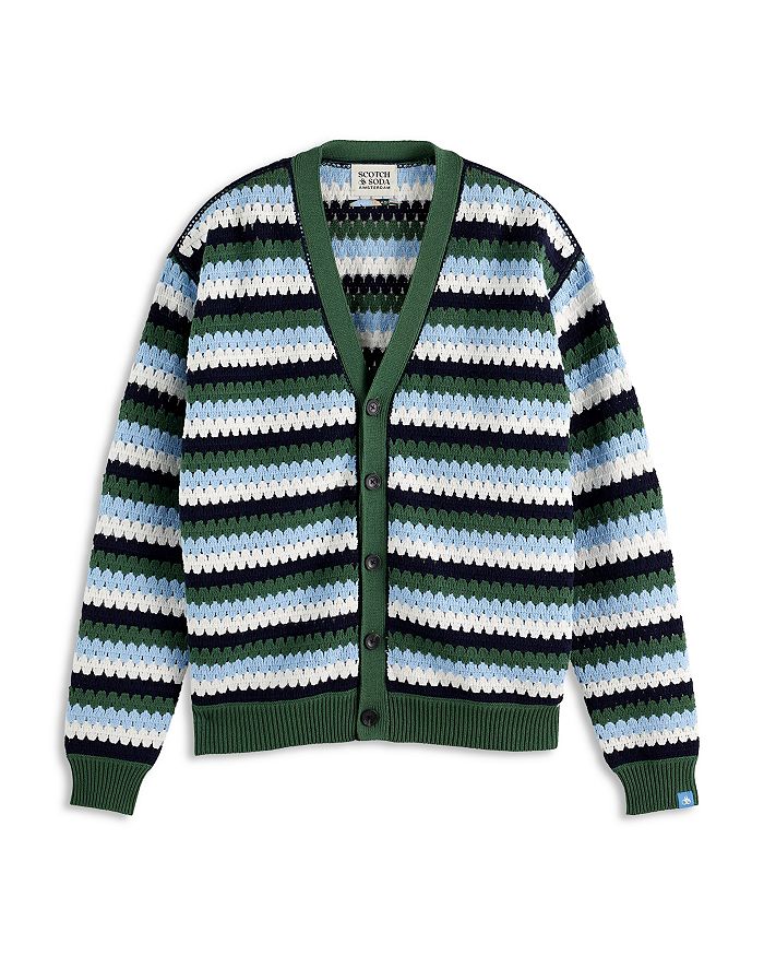 

Вязаный крючком кардиган свитер Scotch & Soda, мультиколор