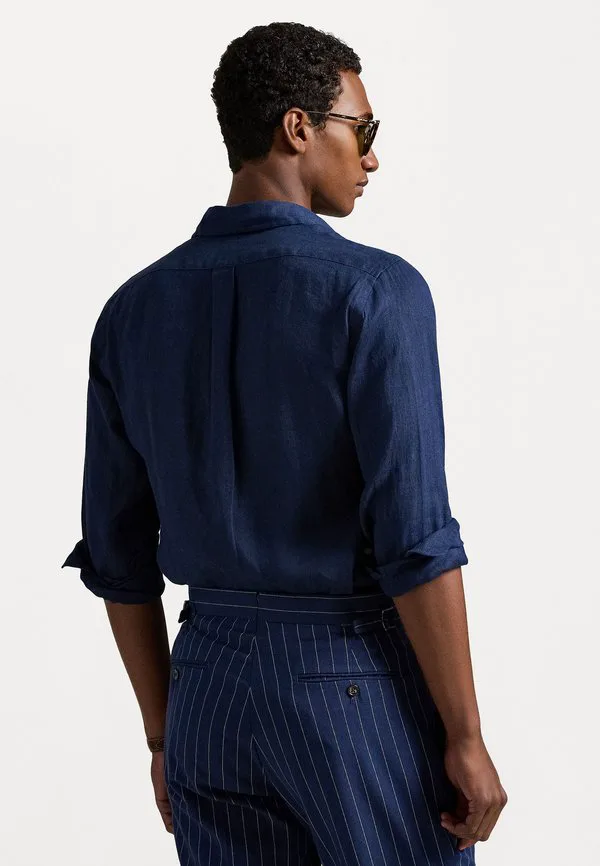 Спортивная рубашка с длинным рукавом Polo Ralph Lauren, Newport Navy/White — фото 3