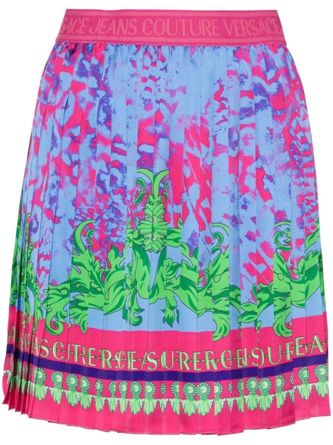

Versace Jeans Couture юбка с принтом Animalier, розовый