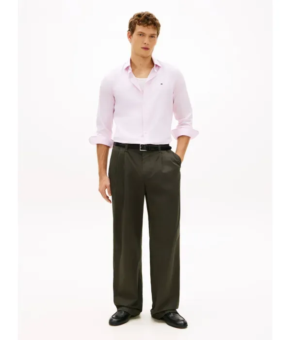 Рубашка slim fit Tommy Hilfiger, розовый — фото 2