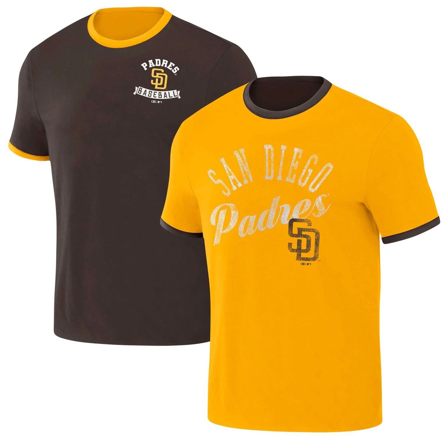 

Мужская двусторонняя футболка Darius Rucker Collection от Fanatics коричневая/золотая San Diego Padres Two-Way Ringer, Коричневый, Мужская двусторонняя футболка Darius Rucker Collection от Fanatics коричневая/золотая San Diego Padres Two-Way Ringer