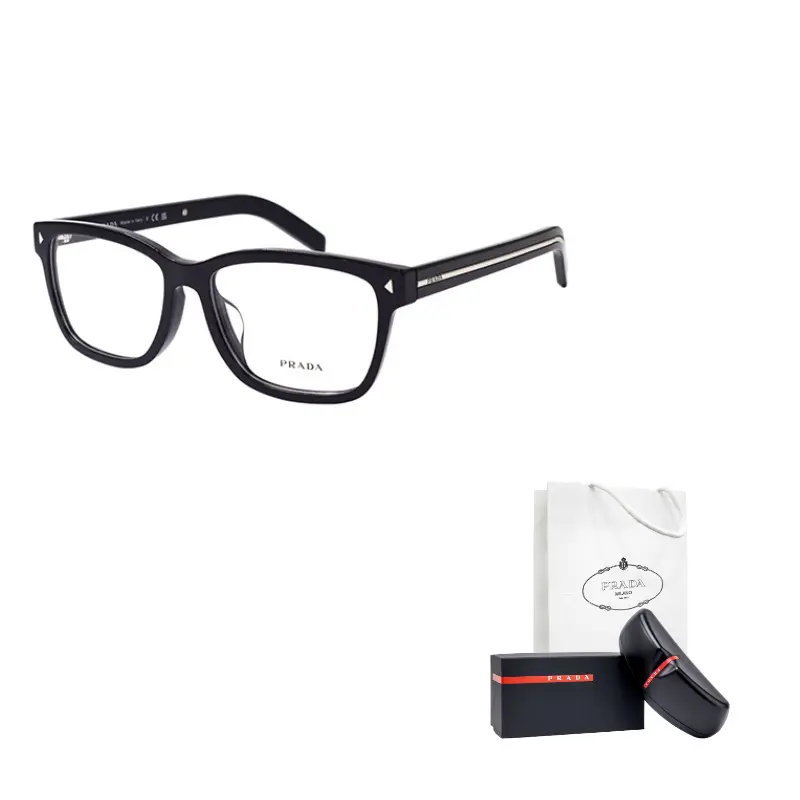 

PRADA Квадратная оправа для очков мужская черная, Black