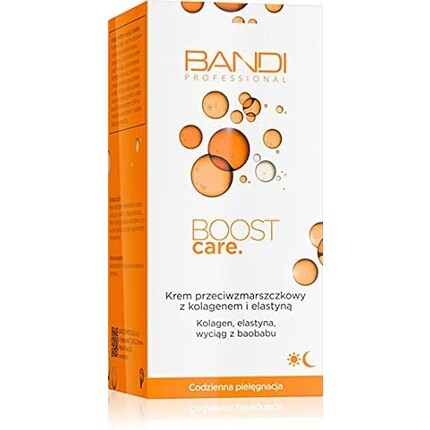 Крем для лица Bandi — Boost Care Дневной и ночной антивозрастной с коллагеном и эластином, 50 мл — фото 3