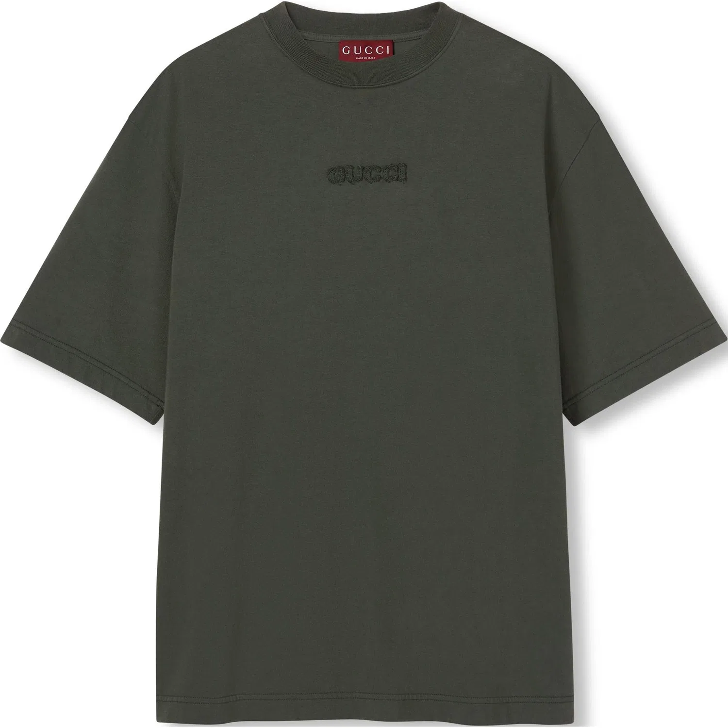 Футболка GUCCI с вышивкой, Dark Green