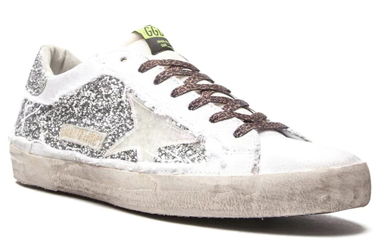 Кроссовки для скейтбординга Super-Star, мужские, низкие, серебристые Golden Goose — фото 3