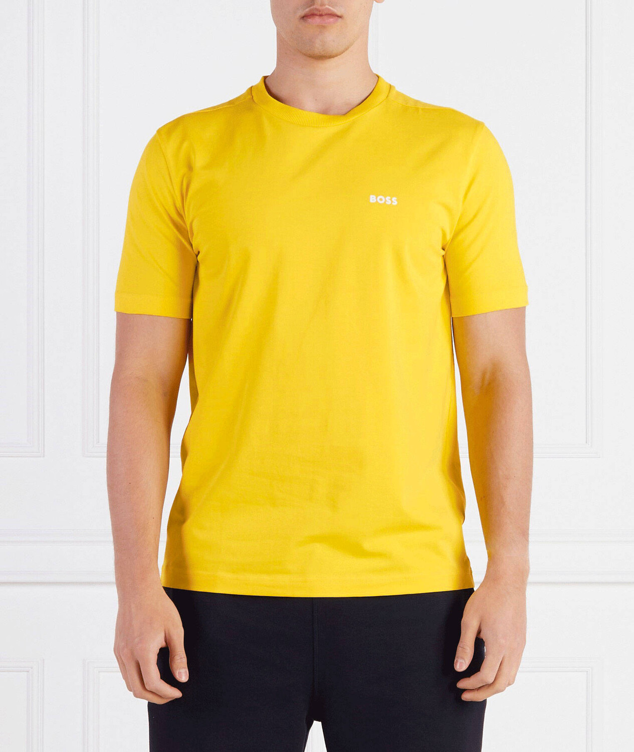 

Футболка BOSS GREEN Tee Regular Fit stretch, желтый