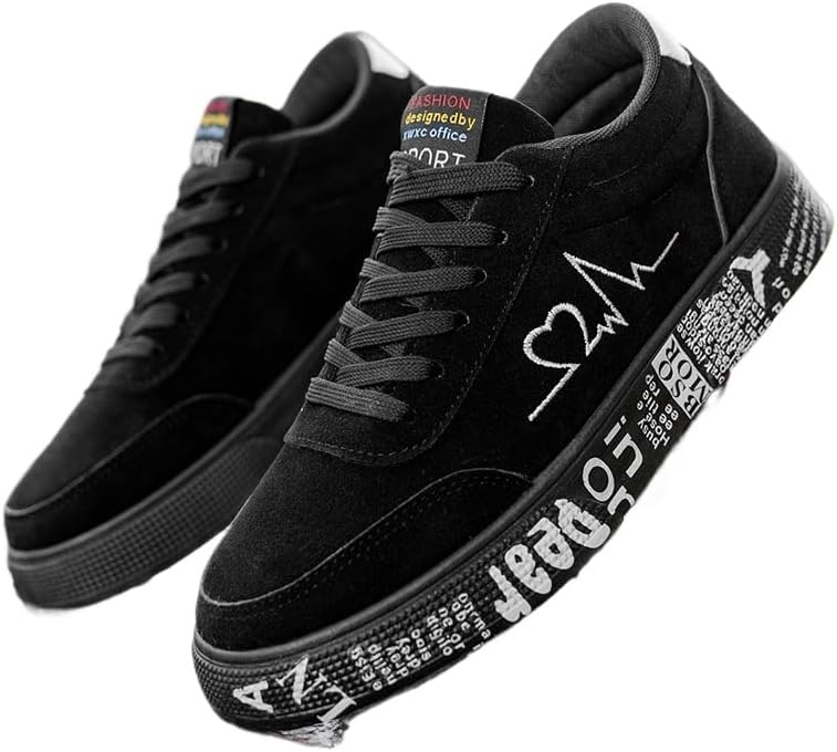 

Мужские кроссовки на высокой платформе большого размера - модные и удобные для бега и повседневной носки Spkfhd, черный