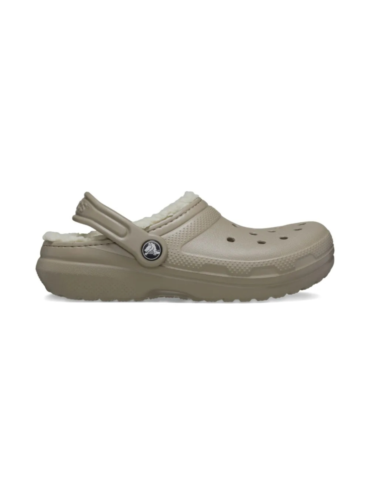 

Сабо Crocs Kids с пушистой подкладкой, коричневый