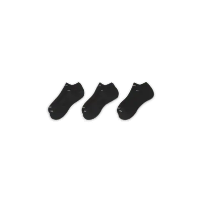 Носки Nike Everyday Plus Cushion Training No-Show (3 шт), черный/белый — фото 2