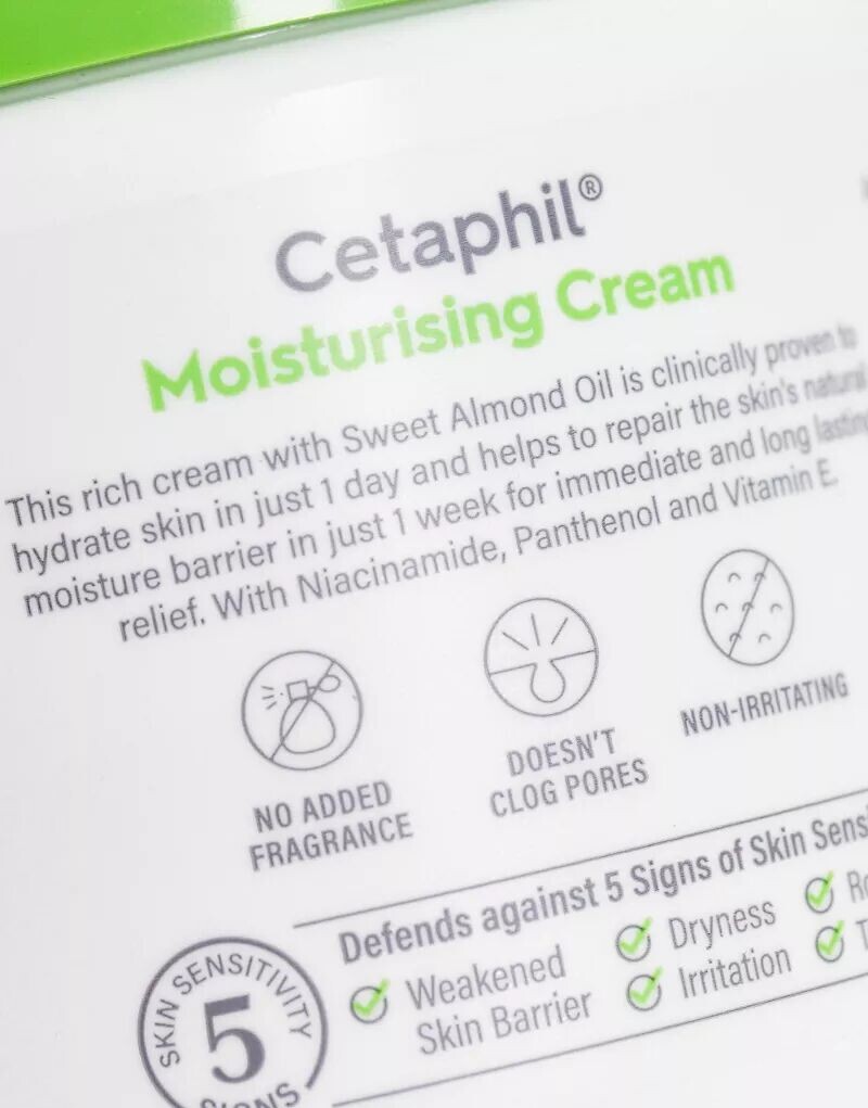 Cetaphil – Увлажняющий крем для тела для сухой и очень сухой, чувствительной кожи, 450 г — фото 2