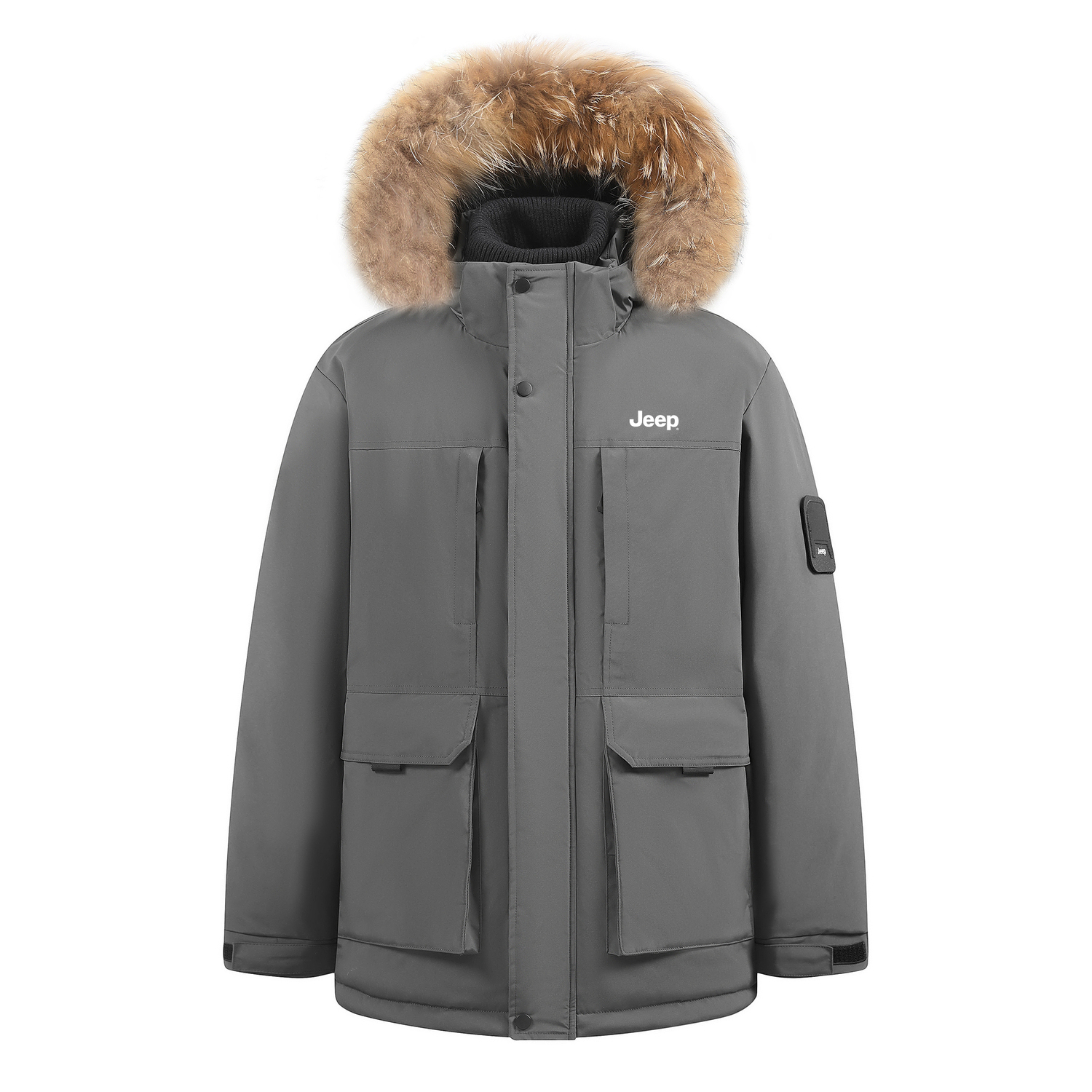 

Пуховик Spirit Unisex утепленный Jeep, smoke серый