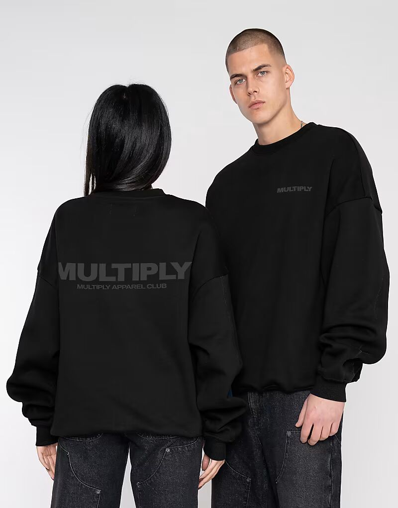 

Multiply Apparel Толстовка Multiply 2 оверсайз черного цвета