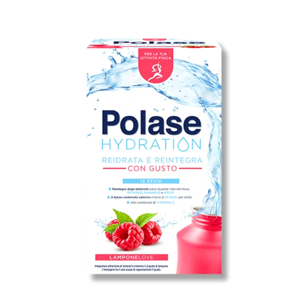 

Polase Hydration со вкусом малины 12 пакетиков Энергетическая добавка с магнием и калием