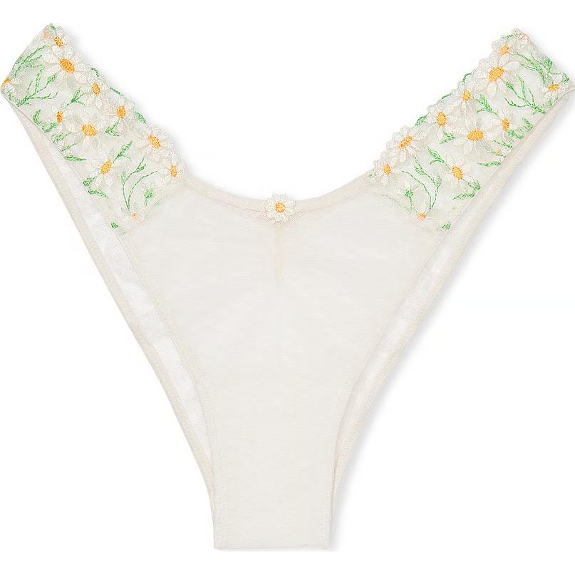 

DREAM ANGELS Daisy Chain Вышивка Бразильские Трусики / Нижнее Бельё Женское Слоновая Кость Белый Victoria's Secret, Белый/Слоновая Кость/Бело-Слоновая Кость