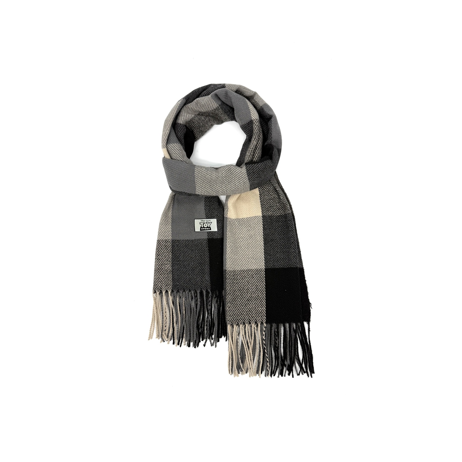 

Disney Вязаный шарф унисекс, Black Gray Solid