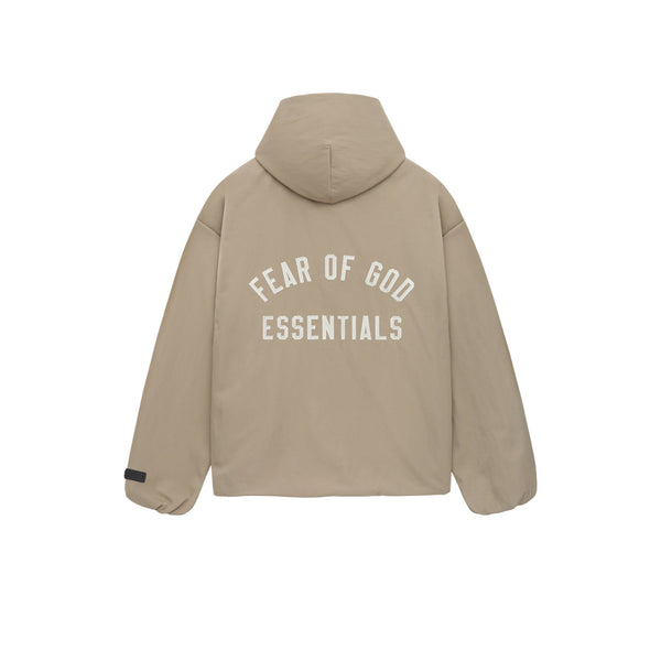 Куртка ss25 nylon hooded coach jacket Fear Of God Essentials, коричневый — фото 2