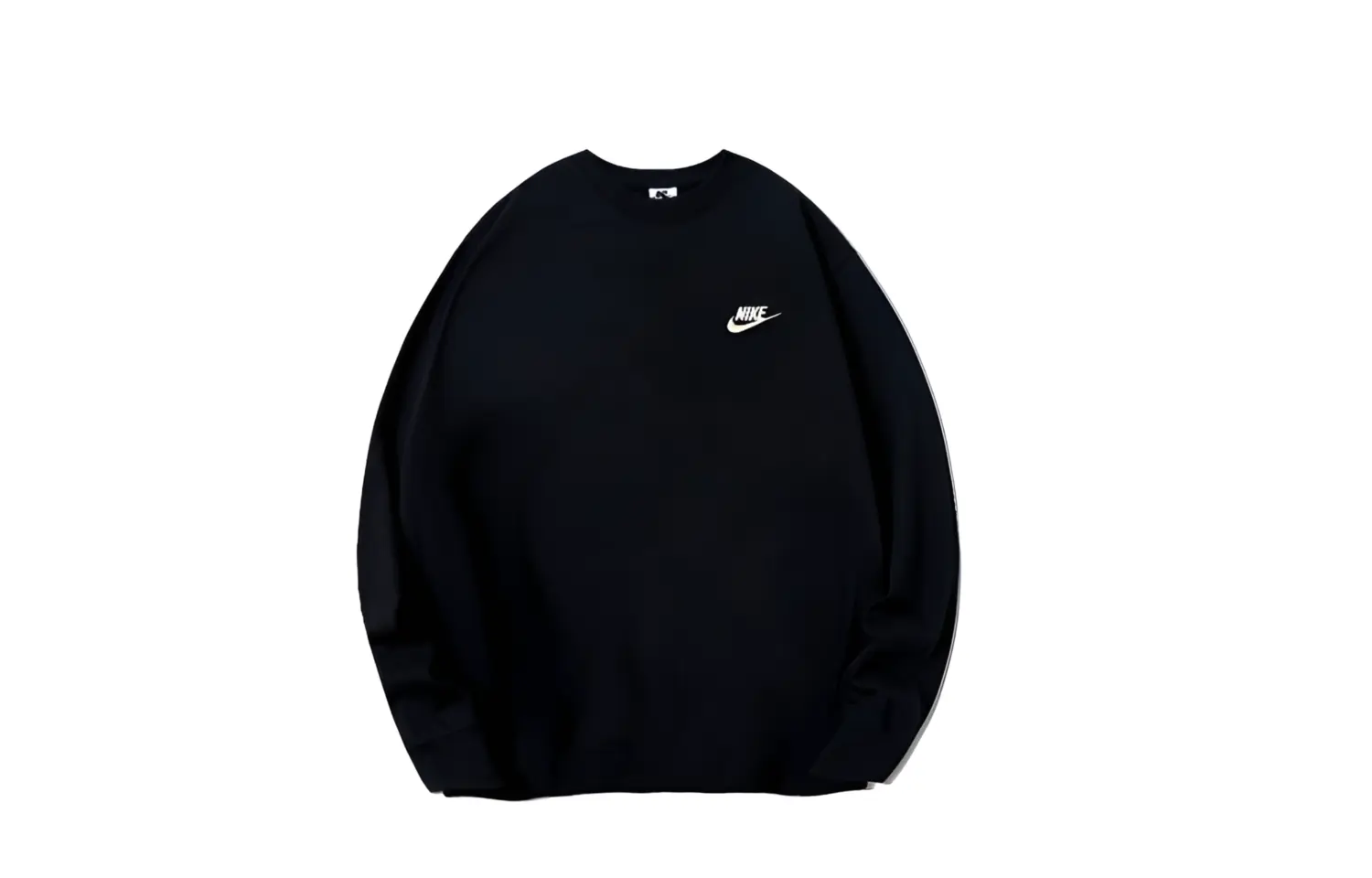 Nike Свитшот с круглым вырезом унисекс черный розовый — фото 4