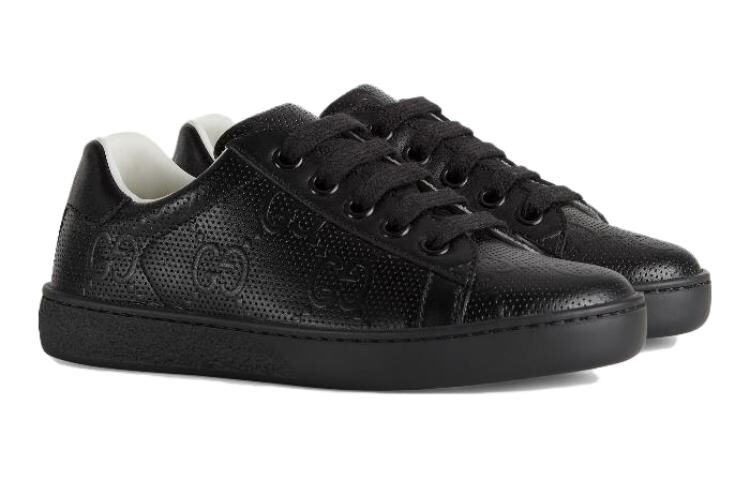 Кроссовки детские Gucci Ace Low-top, черный — фото 3