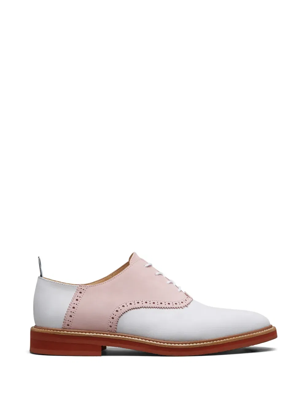 Оксфордские туфли с вставками из кожи Thom Browne, белый