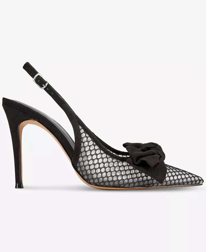 Женские туфли-лодочки Gemma Bow Slingback Aaj By Aminah, черный — фото 2