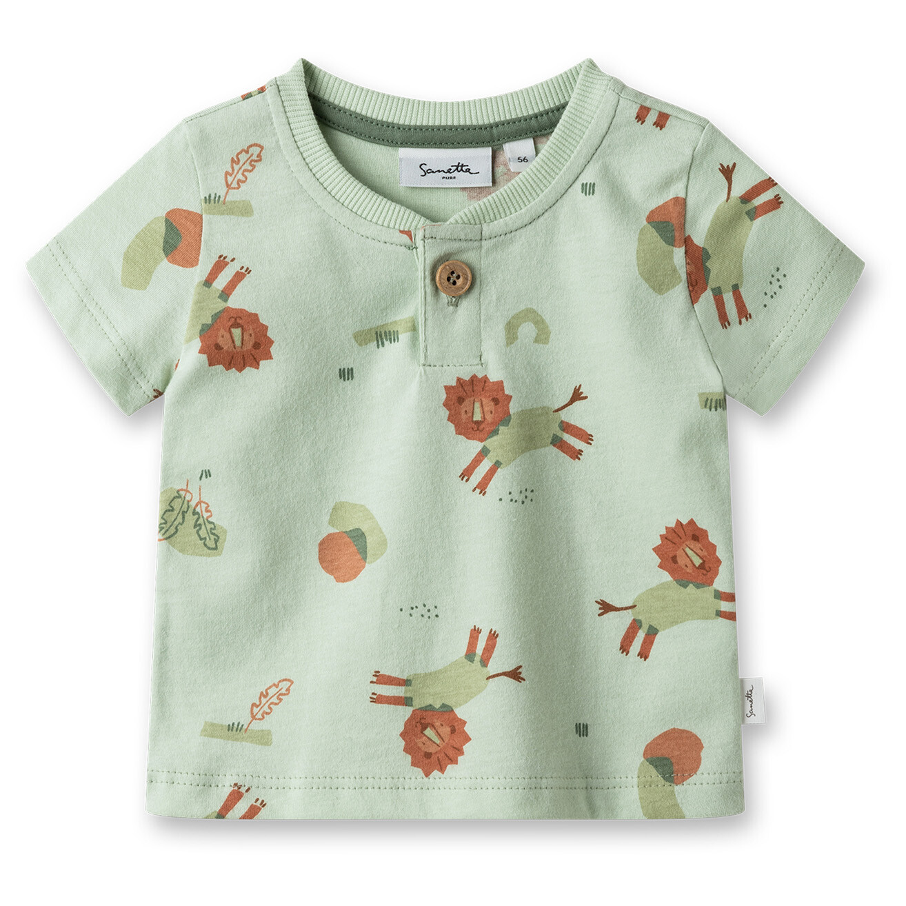 

Футболка Sanetta Pure Baby Boys LT 2 with Button, цвет Light Green