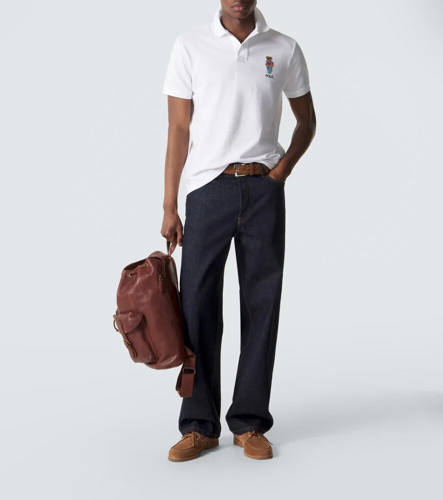 Рубашка-поло Polo Bear из хлопкового пике Polo Ralph Lauren, белый — фото 2