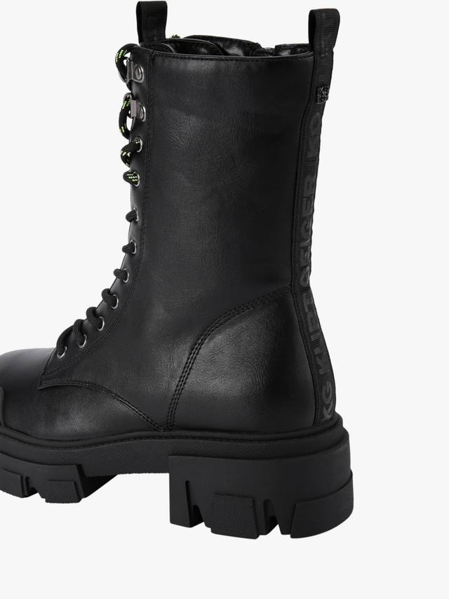 Трекерские шнурованные массивные ботинки до щиколотки KG Kurt Geiger, Black — фото 4