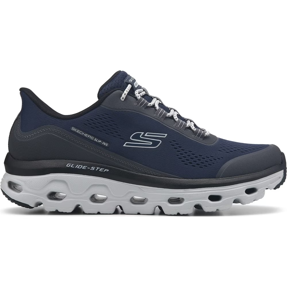 Кроссовки на широкой подошве Slip-Ins glide-step от Skechers, navy/black/white — фото 2