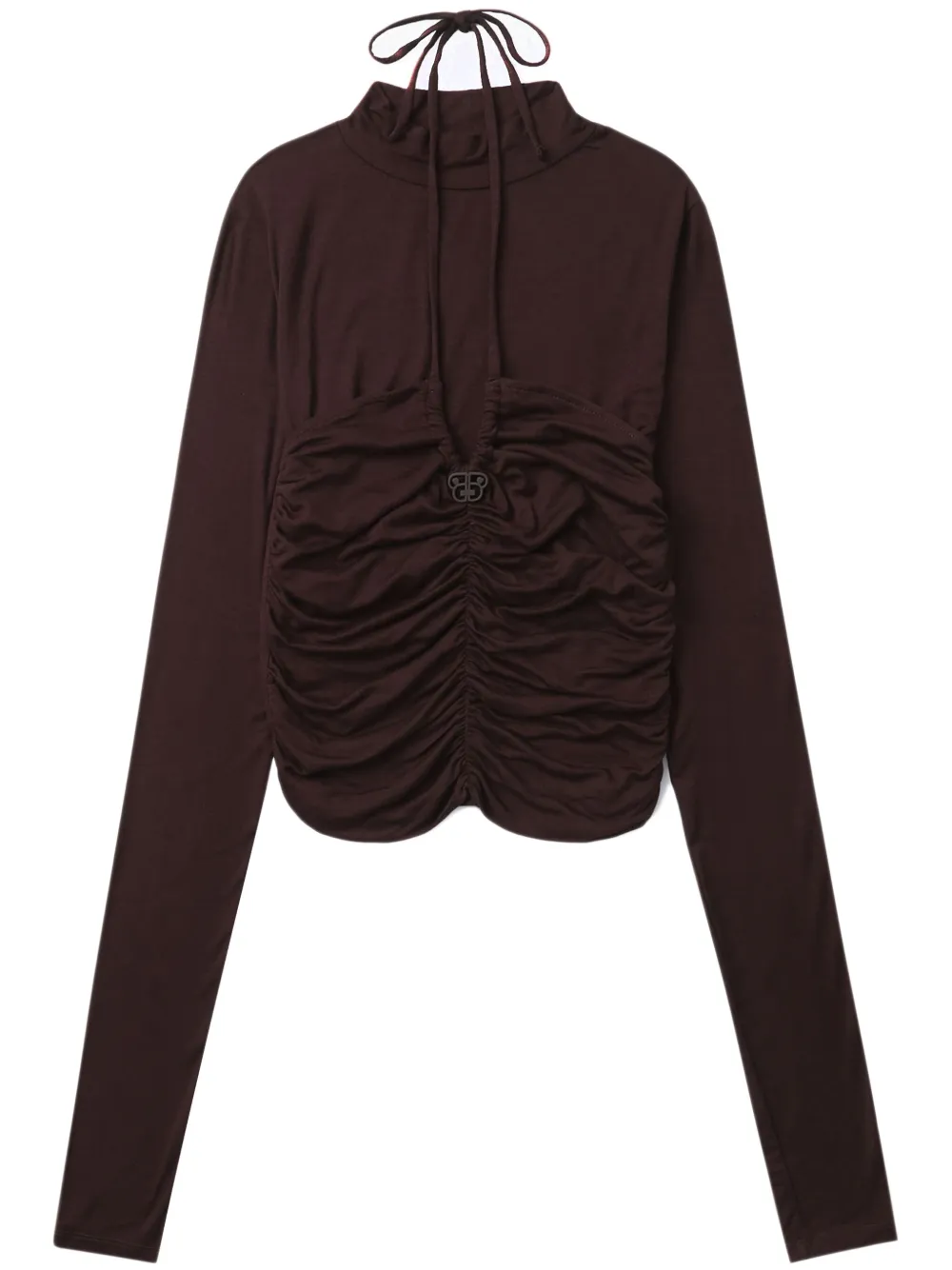 

Топ со сборками BAPY BY *A BATHING APE, коричневый