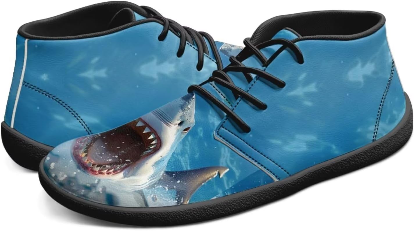 

Мужские босоножки с нулевым падением, минималистичные с широкой носочной частью, нескользящие и удобные для ходьбы и походов кроссовки Pointodoor, Sea Shark