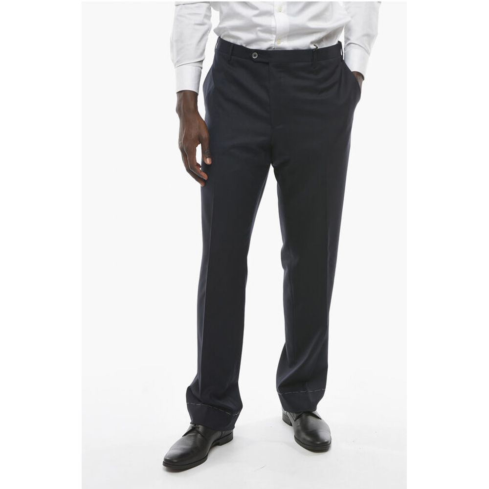 

Брюки LEADER из натуральной шерсти Extrafine Corneliani, Blue
