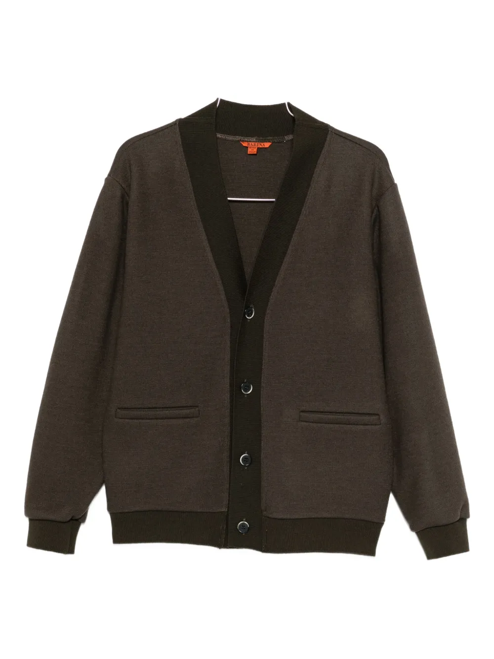 

Кардиган с V-образным вырезом на пуговицах Barena, зеленый