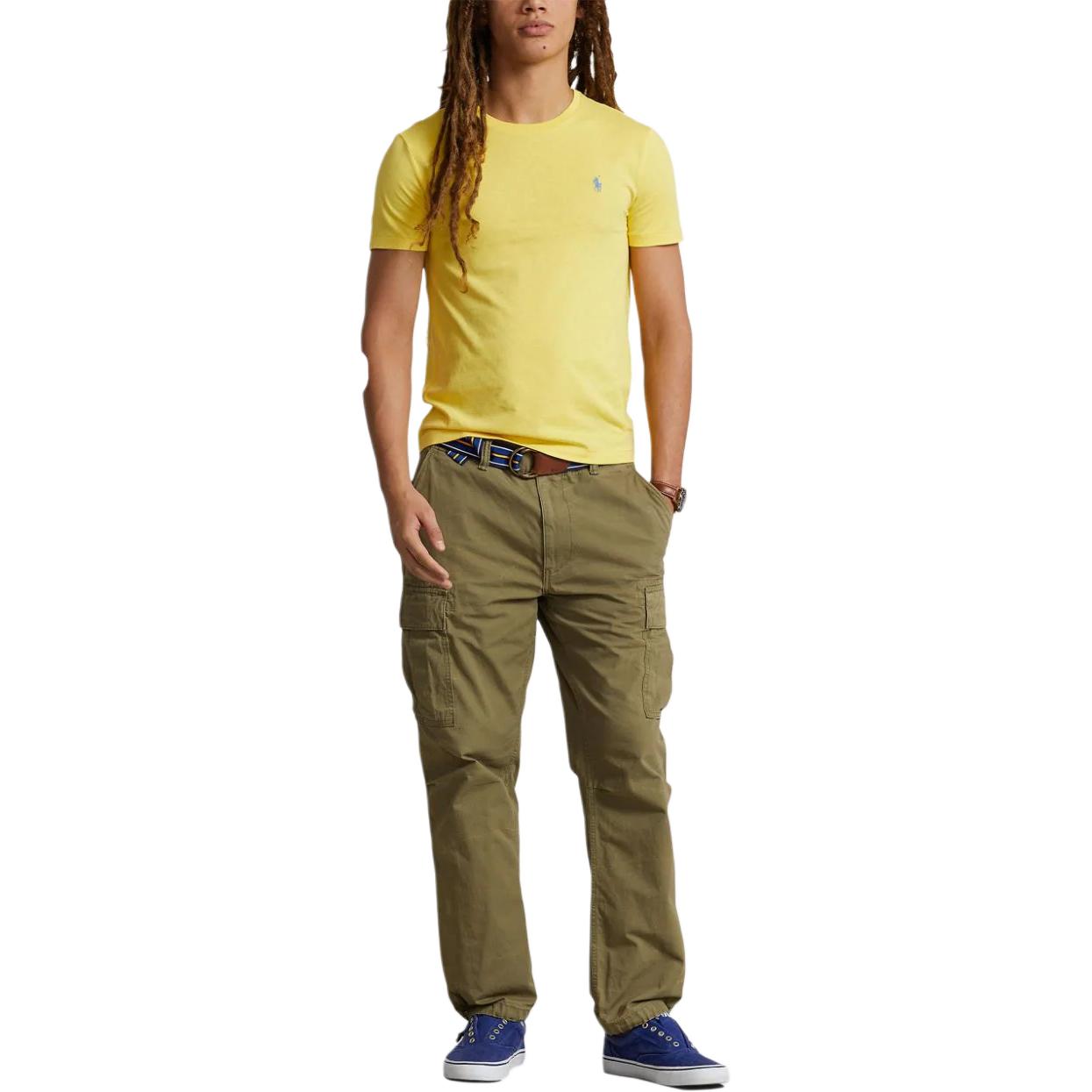 Футболка Polo Pony Cotton Polo Ralph Lauren, желтая — фото 3
