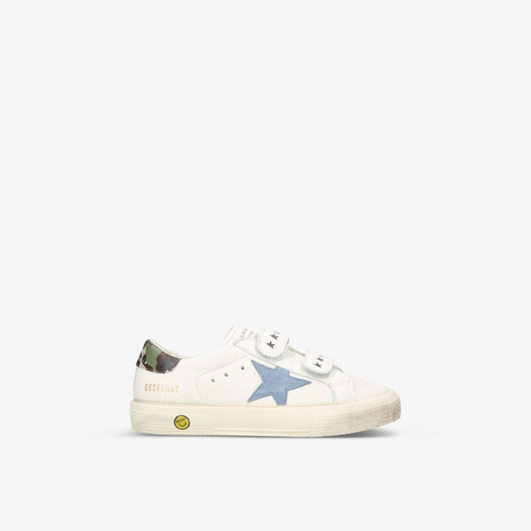 

Кожаные кроссовки May со звездами 6-10 лет Golden Goose, белый