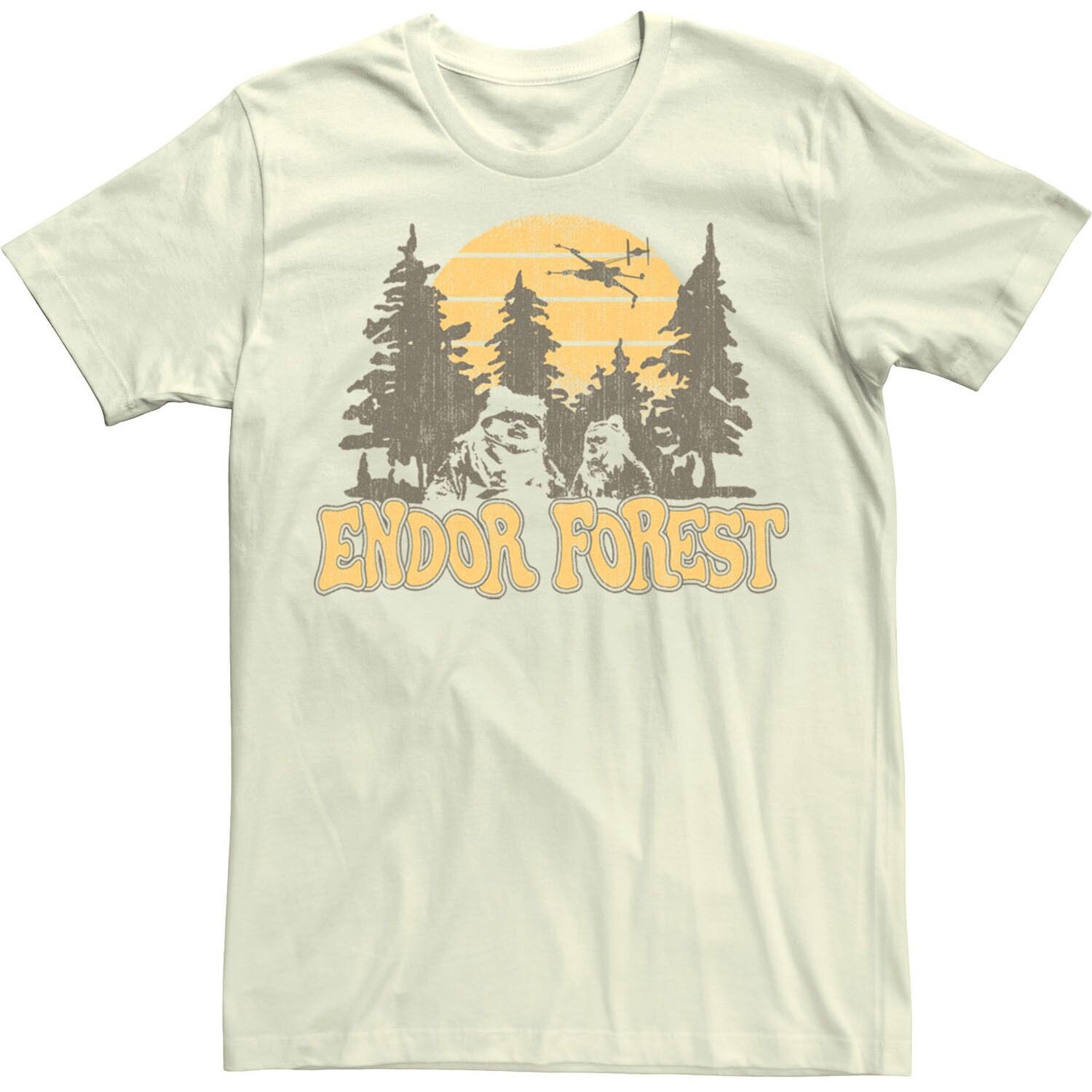 

Мужская футболка Star Wars Ewoks Endor Forest Sunset Licensed Character
